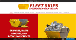 Desktop Screenshot of fleetskips.co.uk